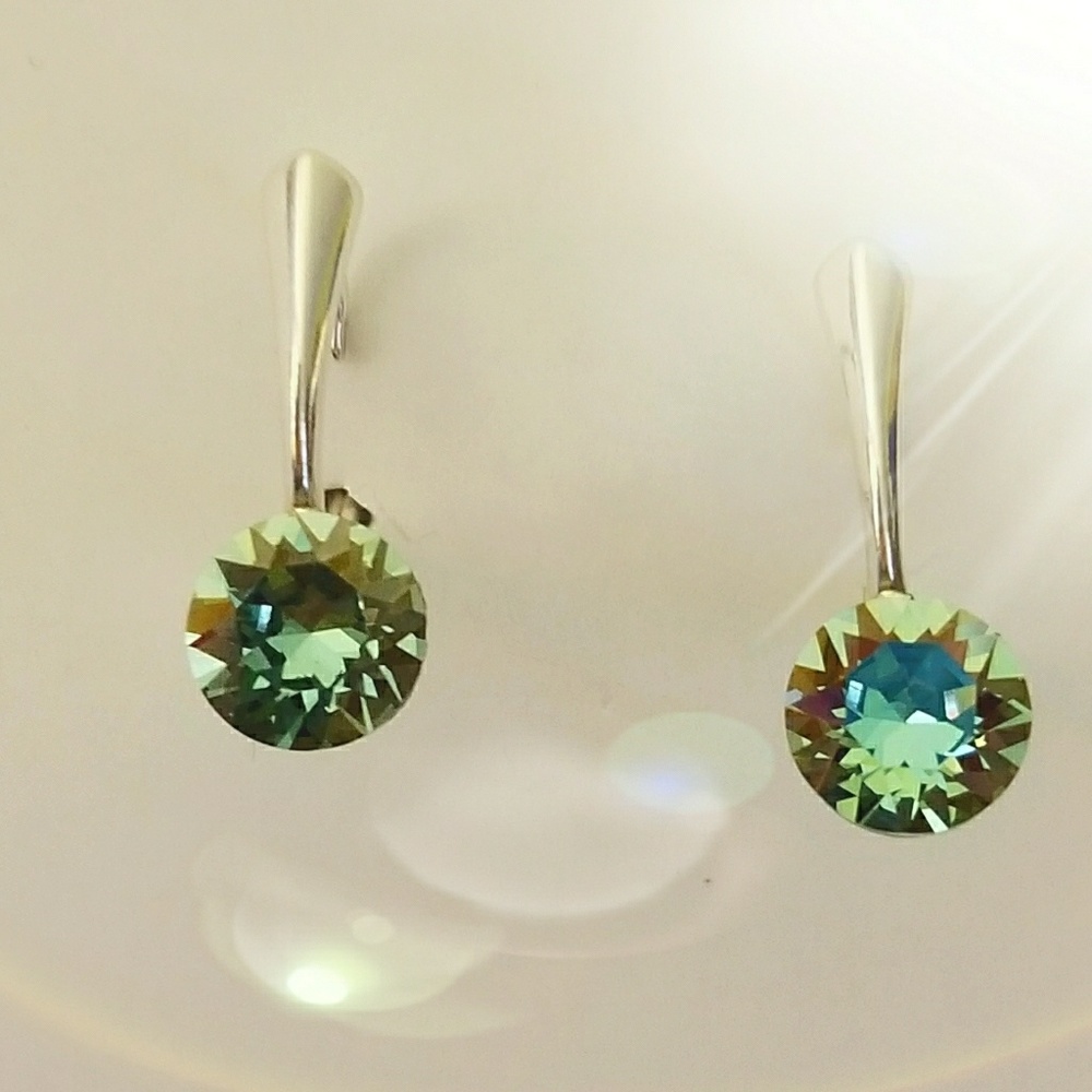 -New-Swarovski Crystal Bling Earrings